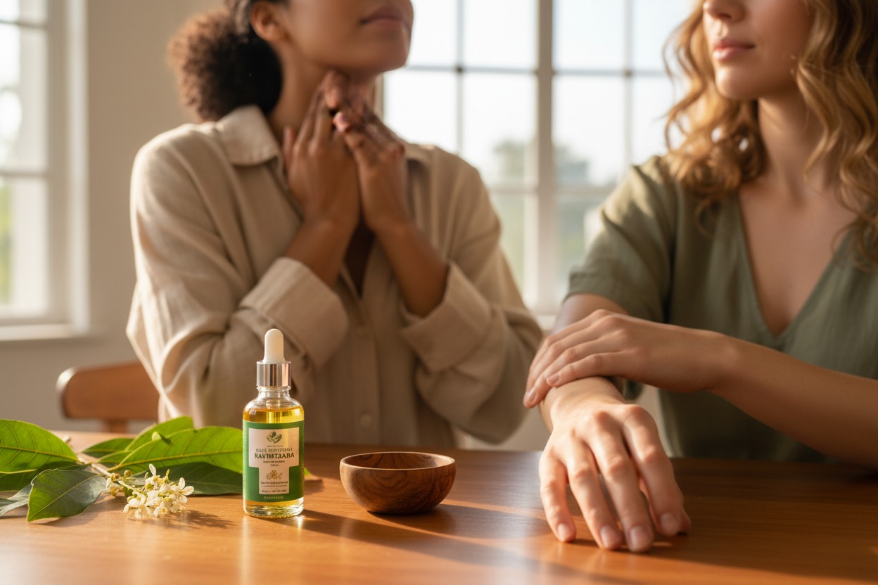 Utiliser l'huile Ravintsara sur la peau