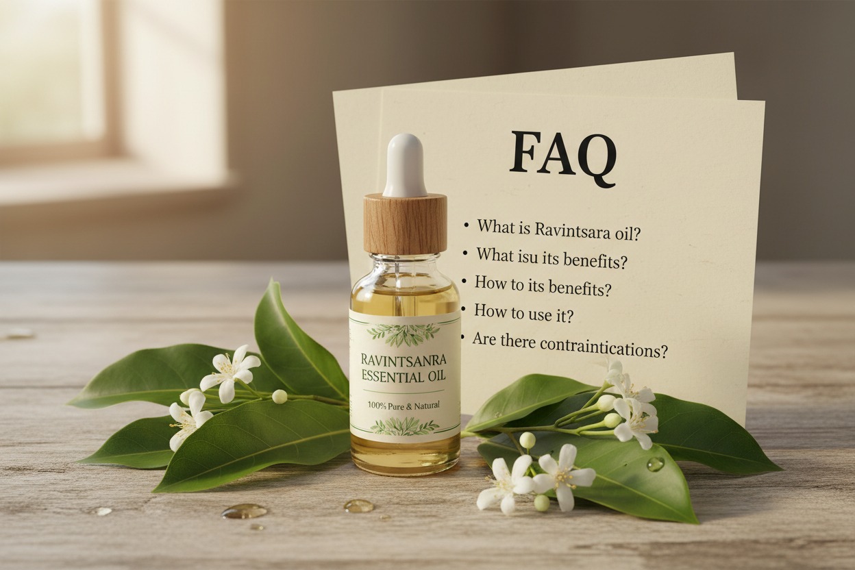 FAQ pour l'huile essentielle de Ravintsara